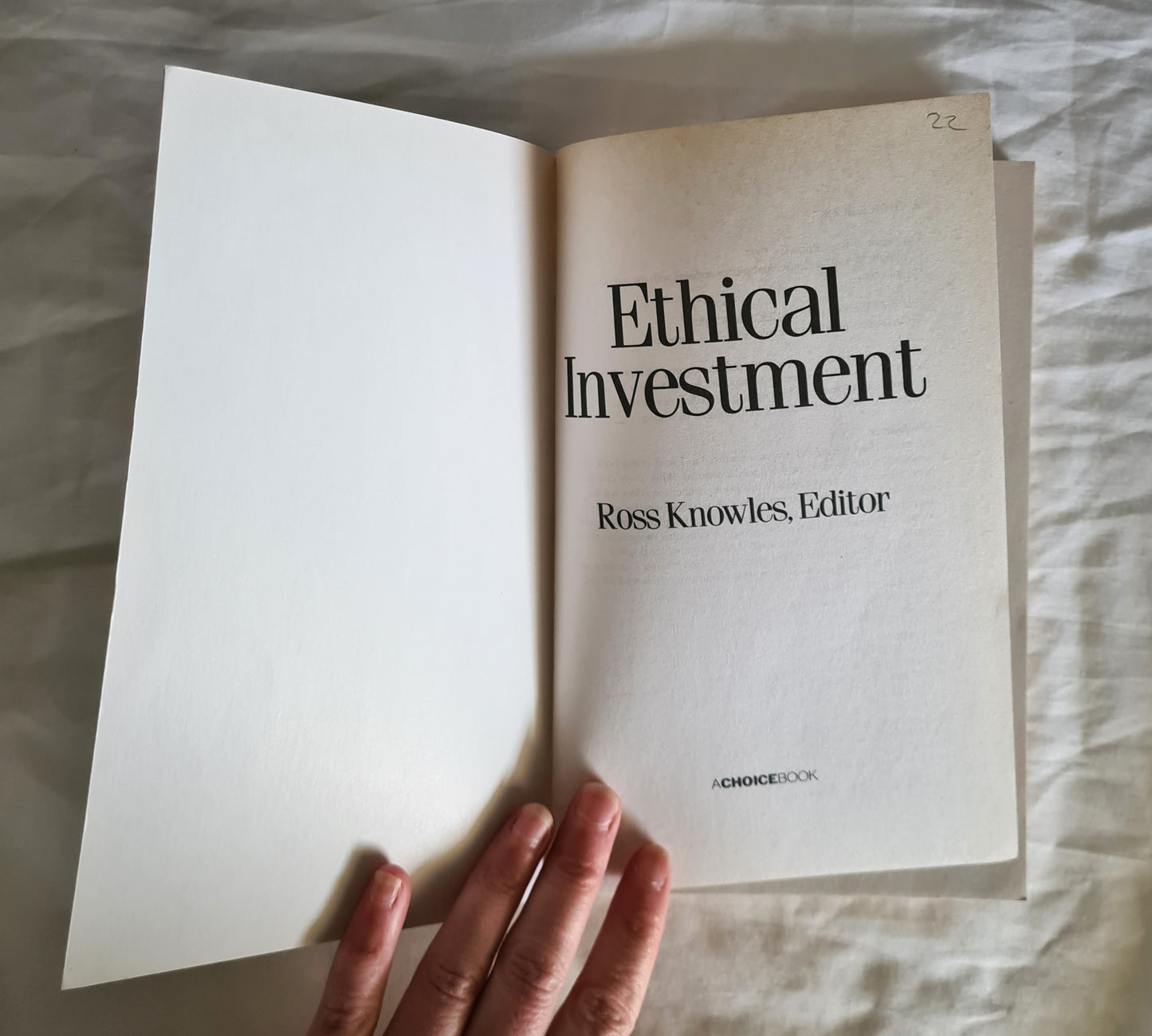 Ethical Investment by Ross Knowles
