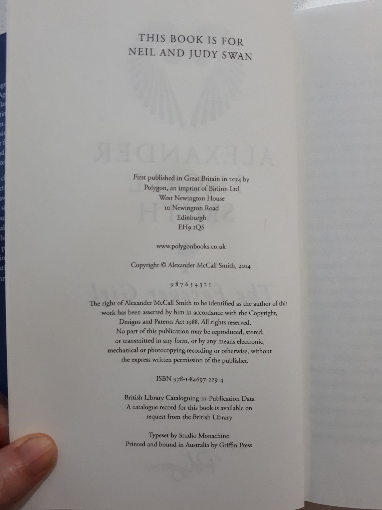 The Forever Girl by Alexander McCall Smith