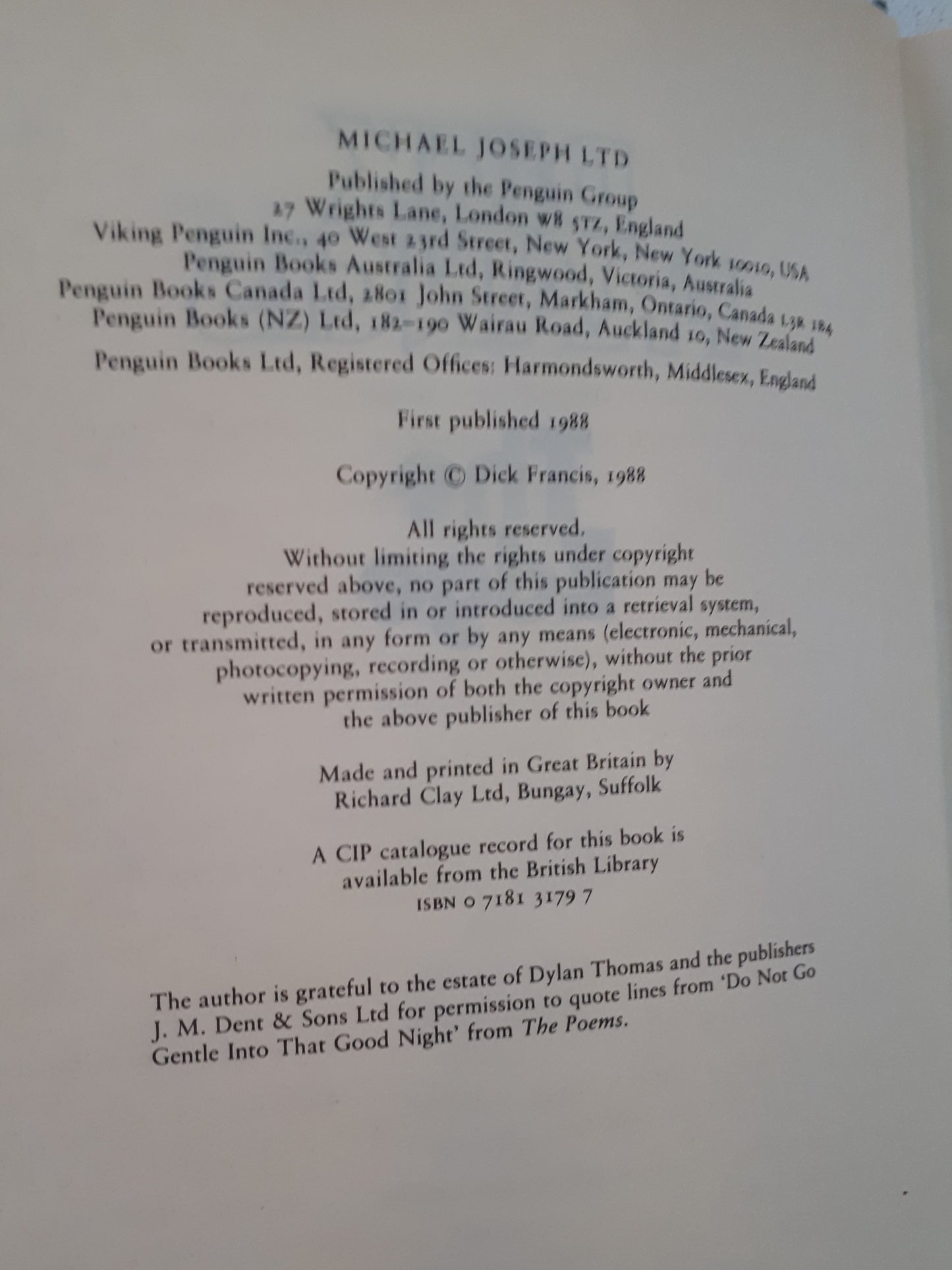 The Edge by Dick Francis