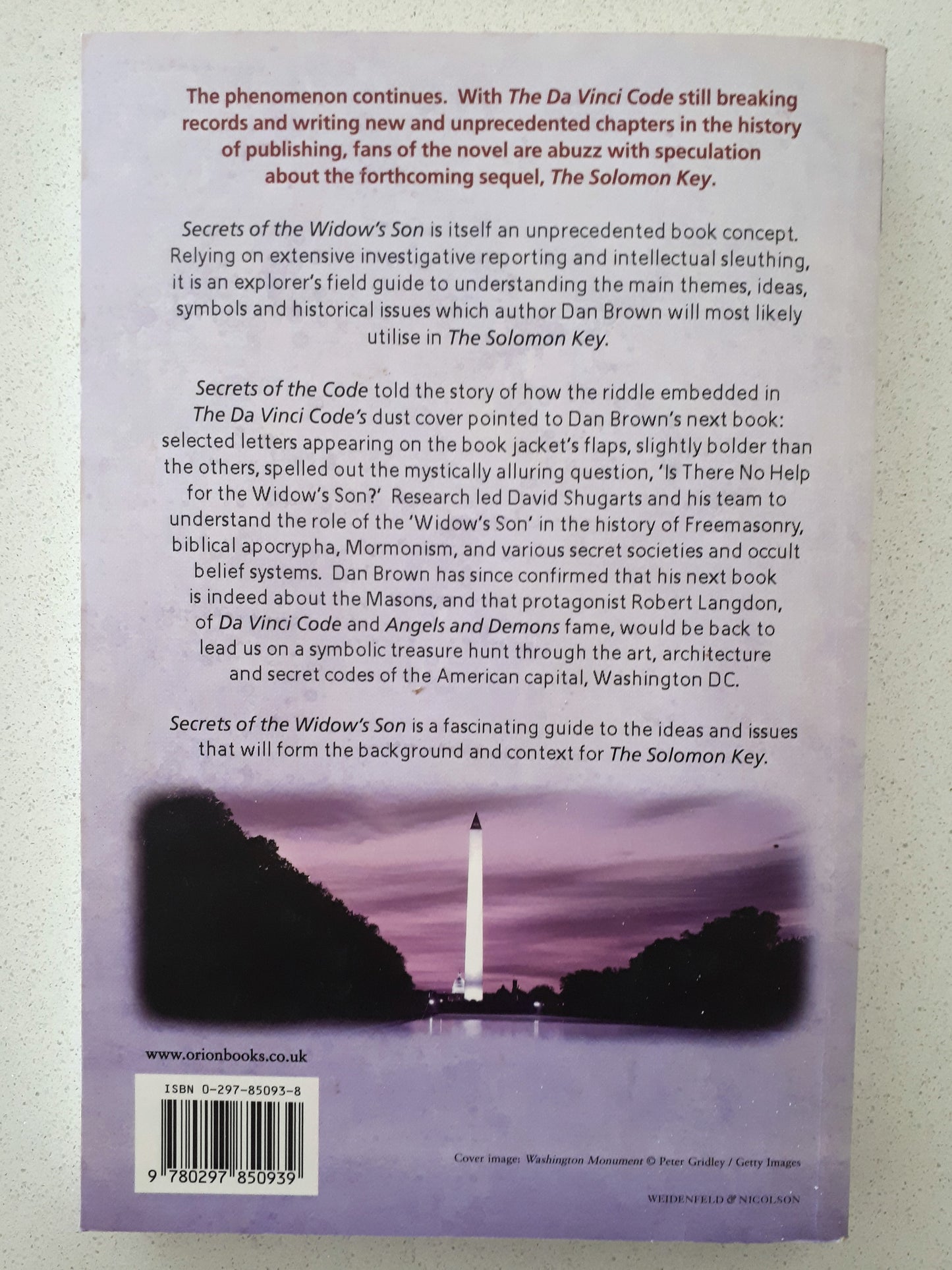 Secrets of the Widow's Son by David A. Shugarts