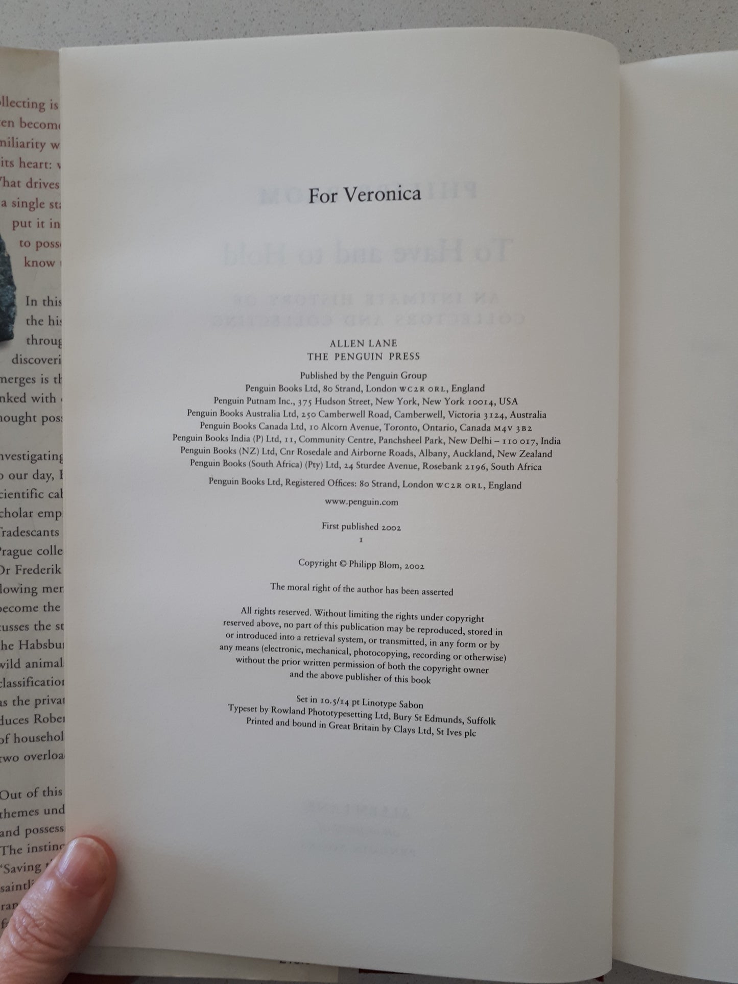 To Have and to Hold by Philipp Blom