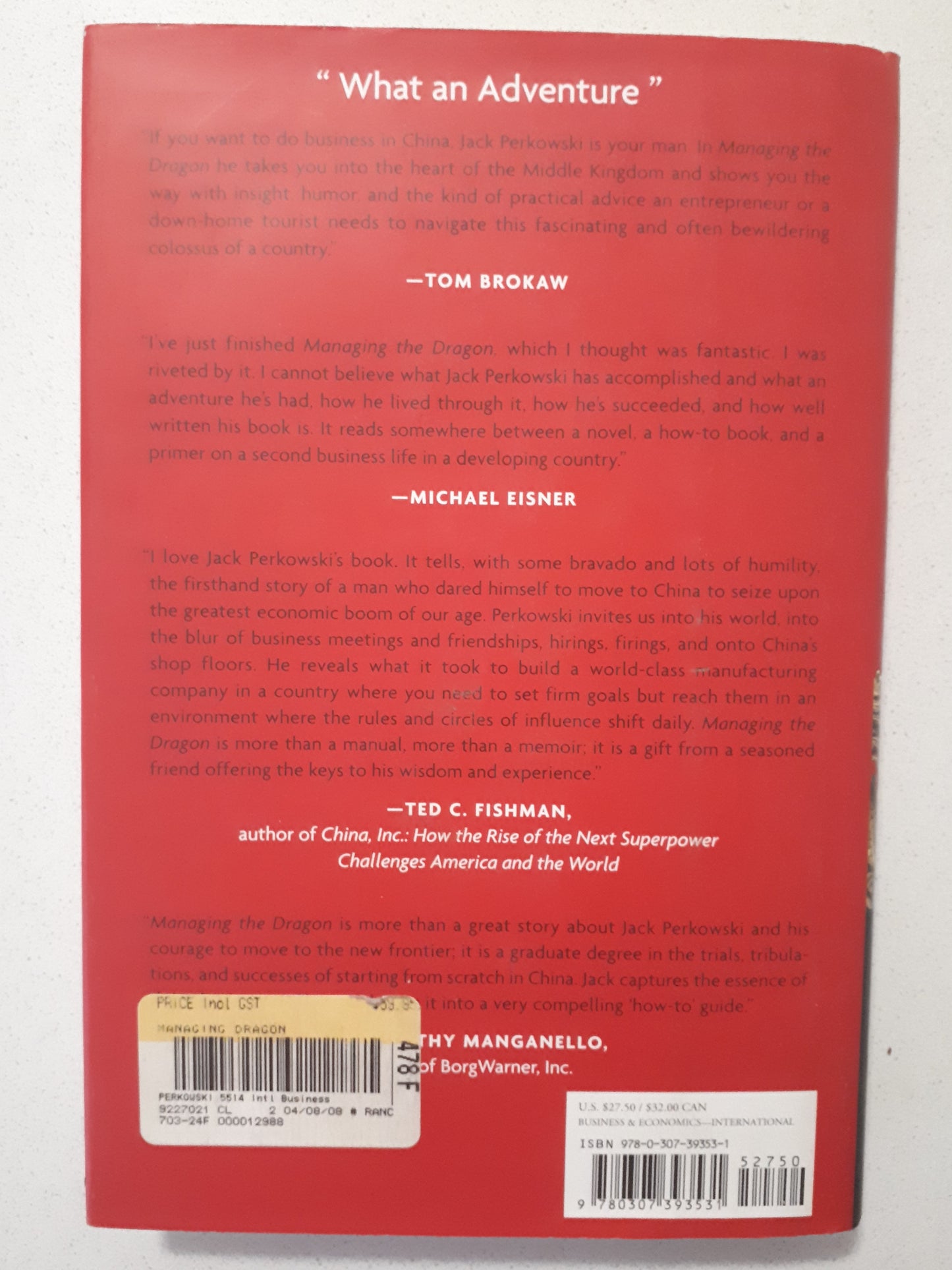 Managing The Dragon by Jack Perkowski