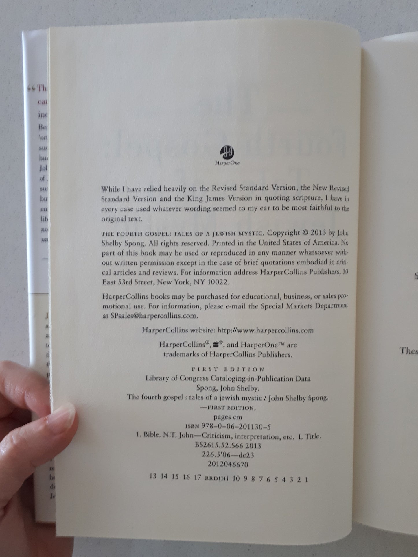 The Fourth Gospel: Tales of a Jewish Mystic by John Shelby Spong