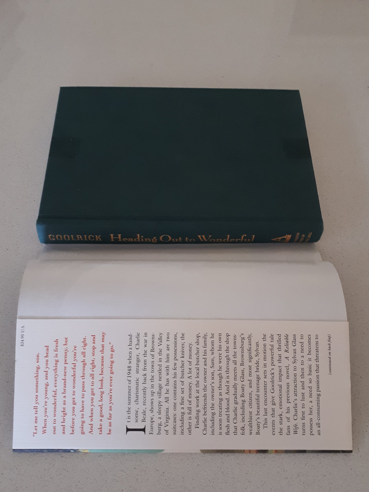 Heading Out to Wonderful by Robert Goolrick