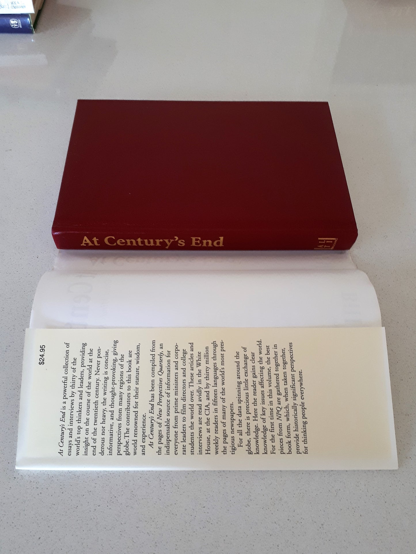 At Century's End: Great Minds Reflect On Our Times by Nathan P. Gardels