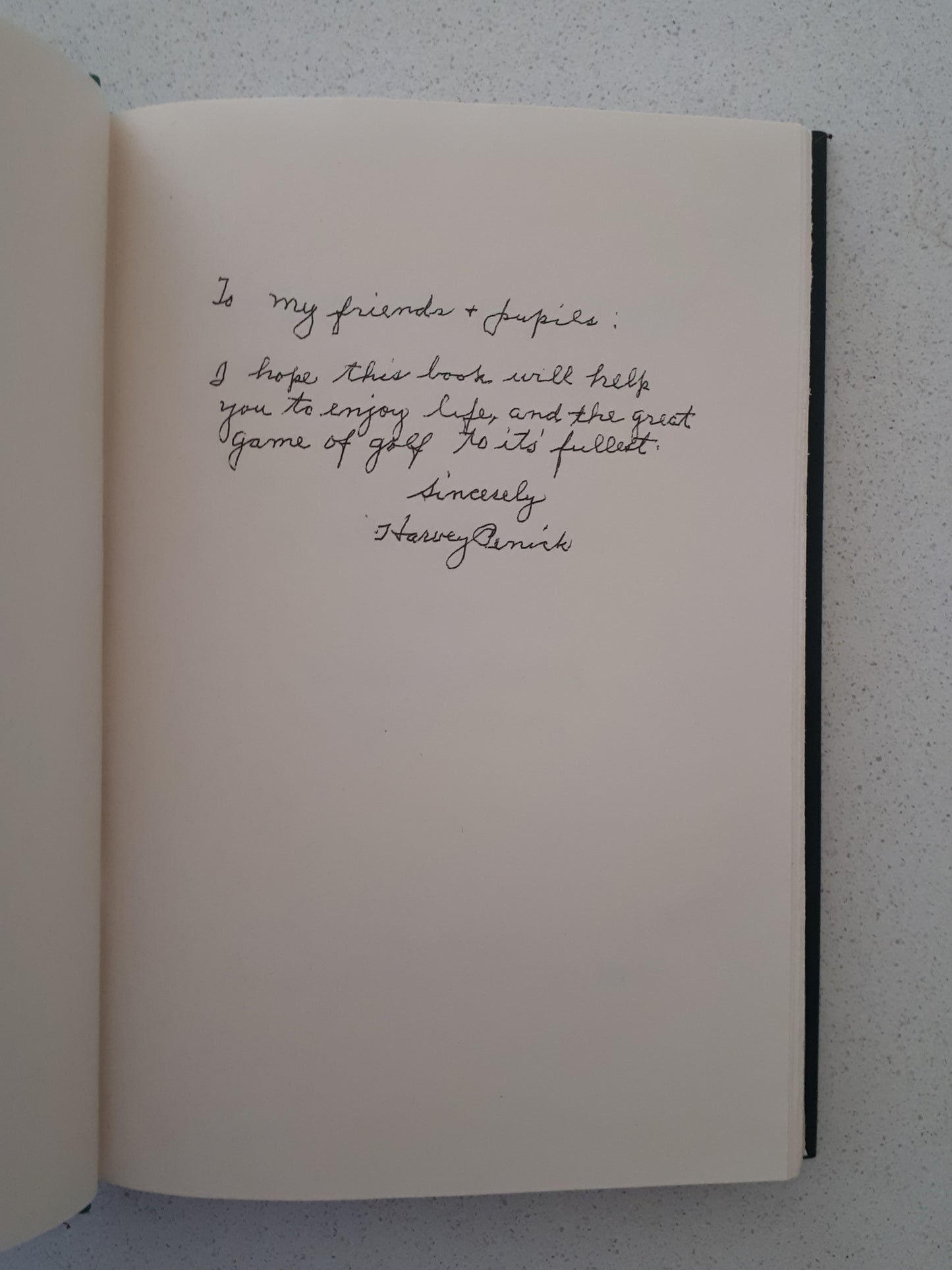 And If You Play Golf, You're My Friend by Harvey Penick