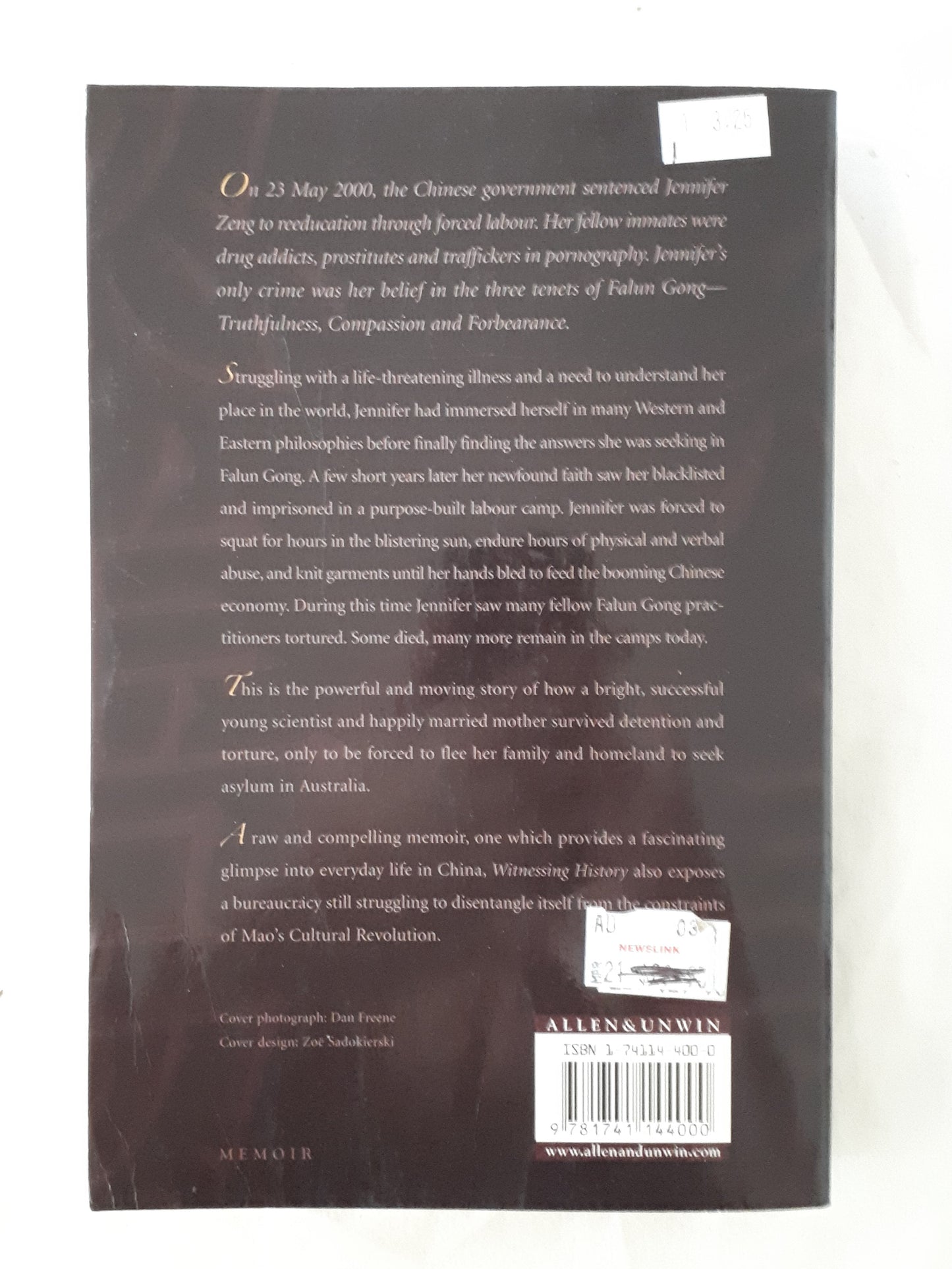 Witnessing History by Jennifer Zeng