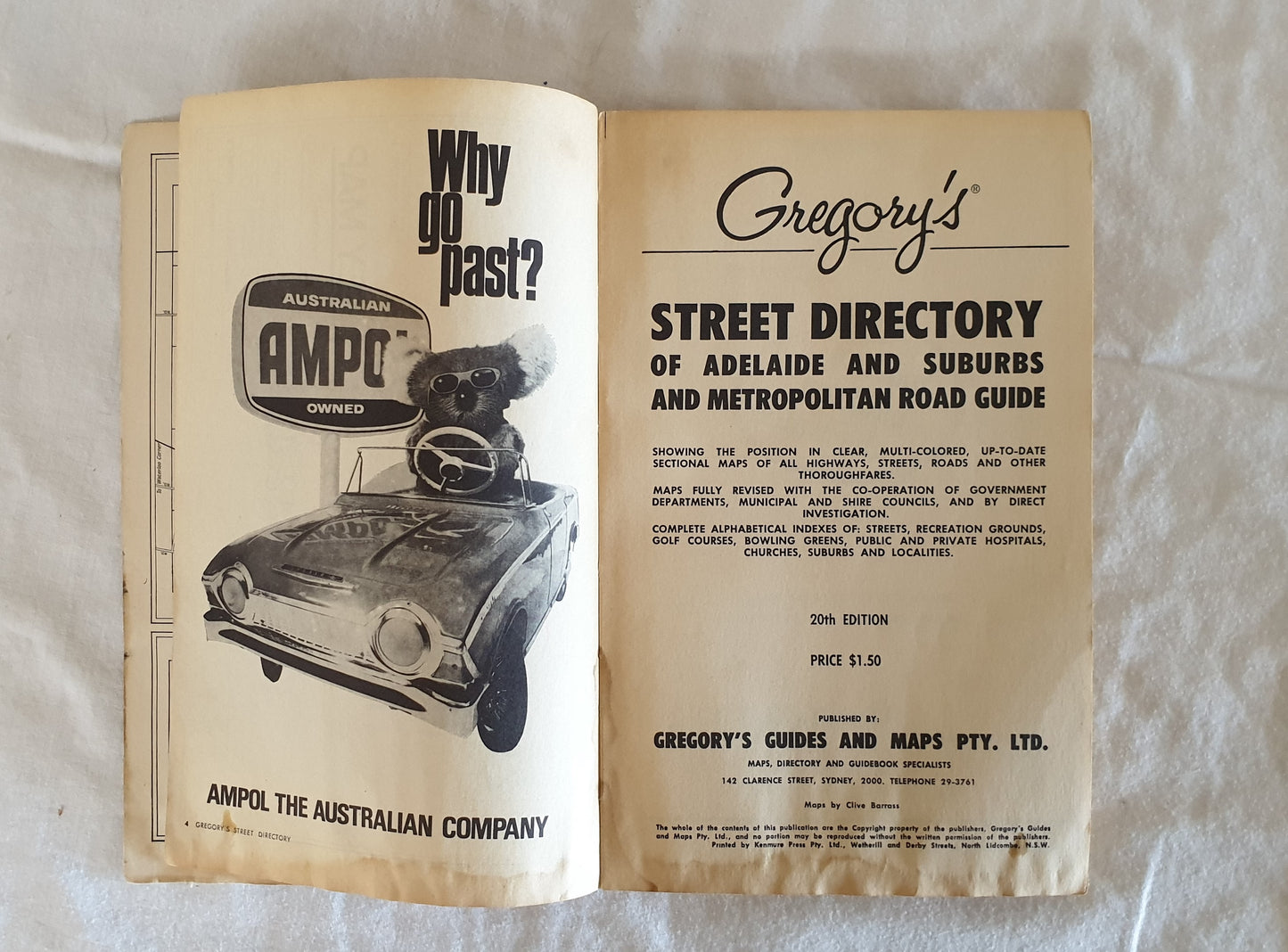 Gregory's Street Directory of Adelaide - 20th Edition