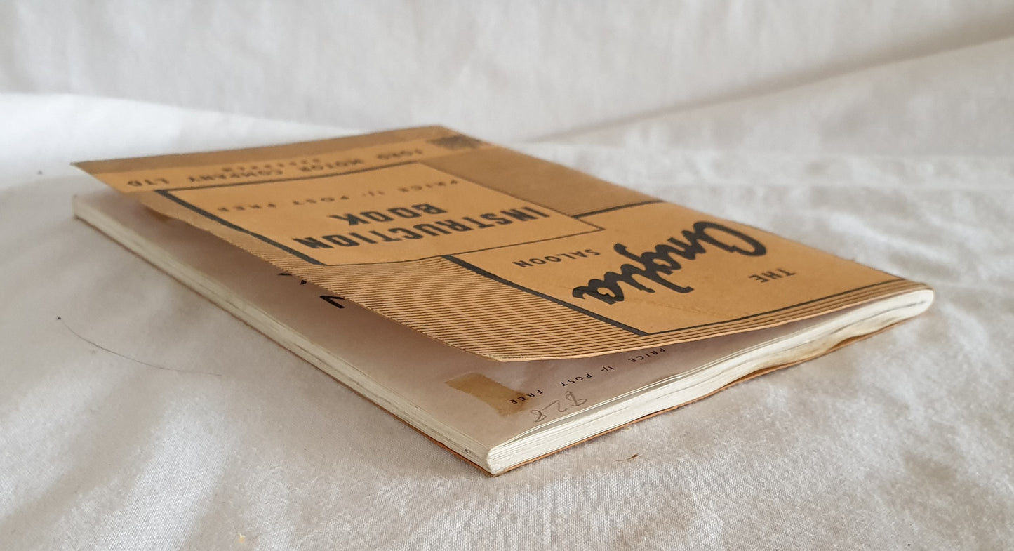 The Anglia Saloon Instruction Book
