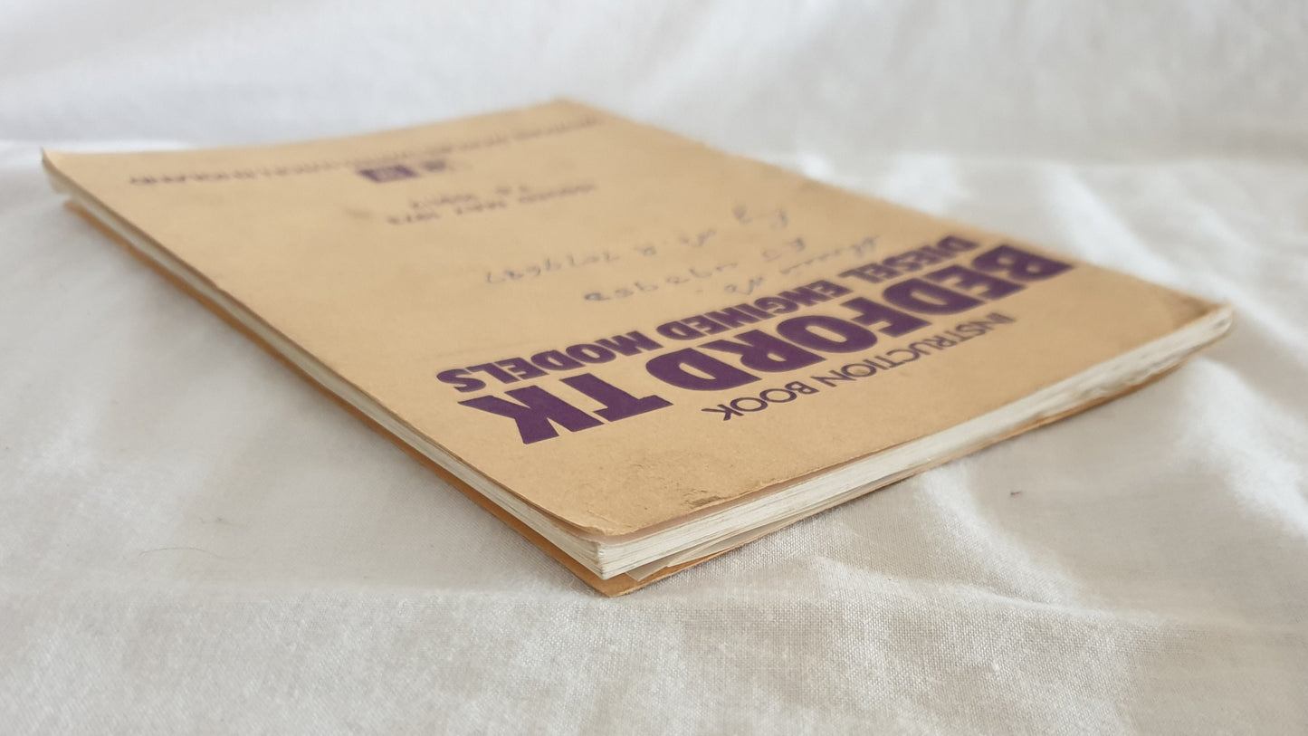 Bedford TK Diesel Engined Models - Vauxhall Motors