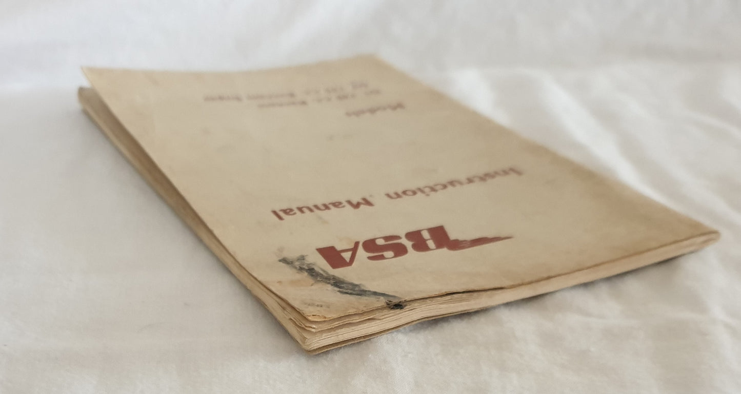 Instruction Manual for BSA D Models