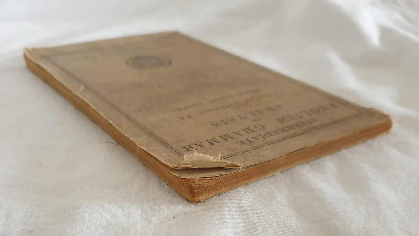 Intermediate English Grammar and Analysis by Davidson and Alcock