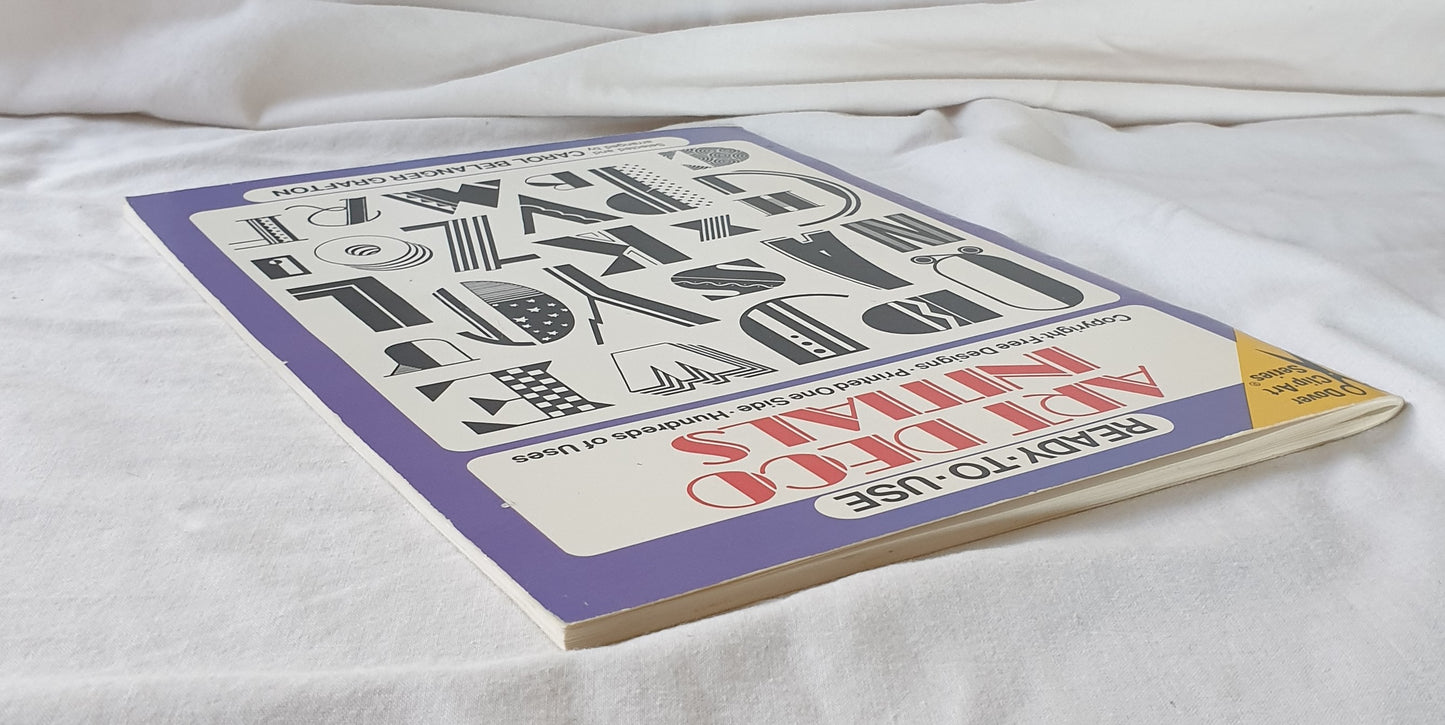 Ready-to-Use Art Deco Initials by Carol Belanger Grafton