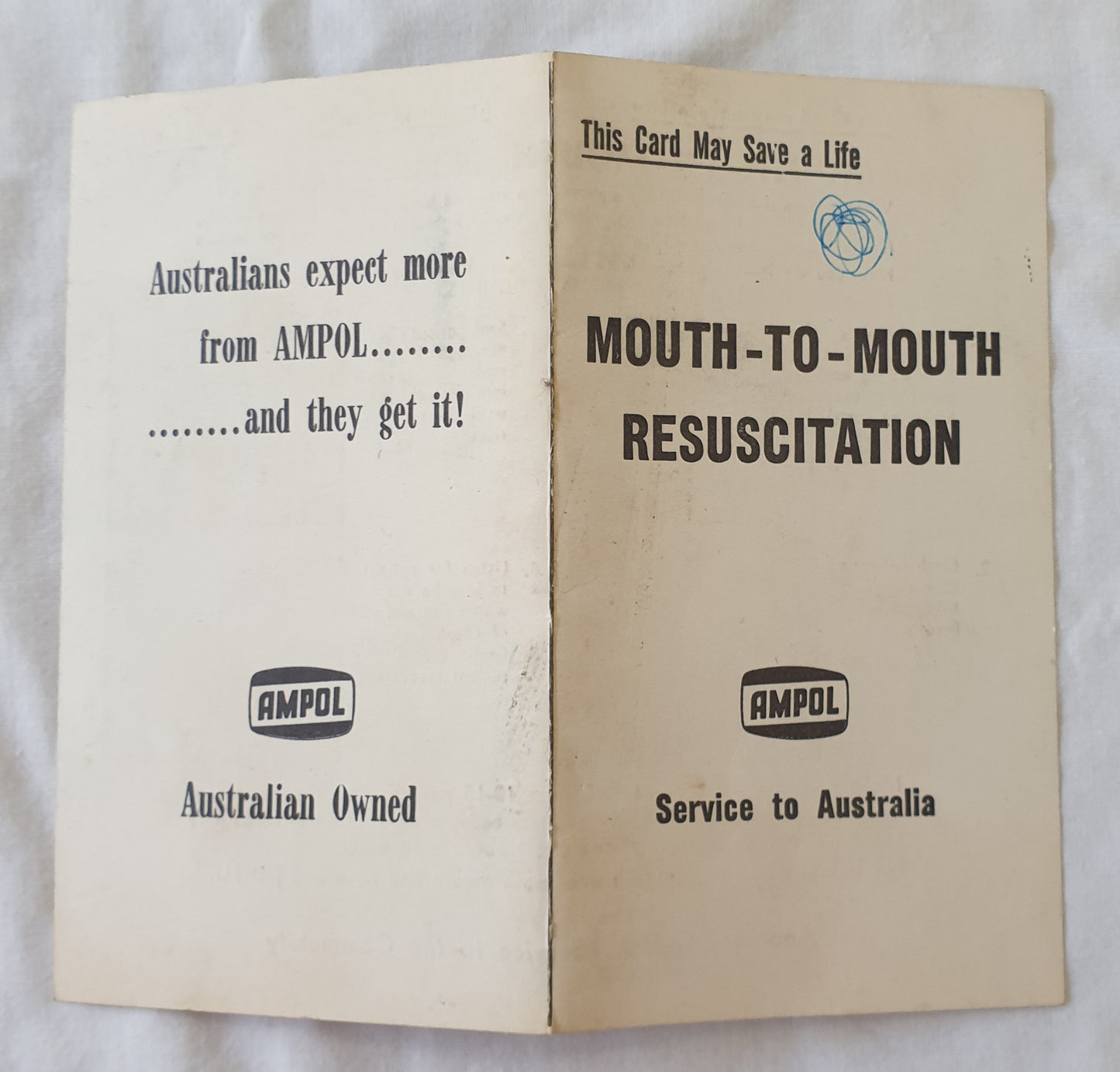 Mouth-To-Mouth Resuscitation Ampol Community Safety Card