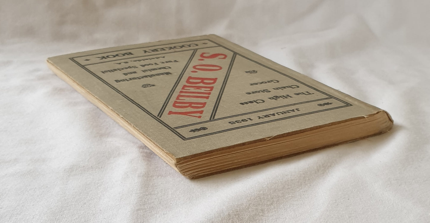 S. O. Beilby Cookery Book by S. O. Beilby