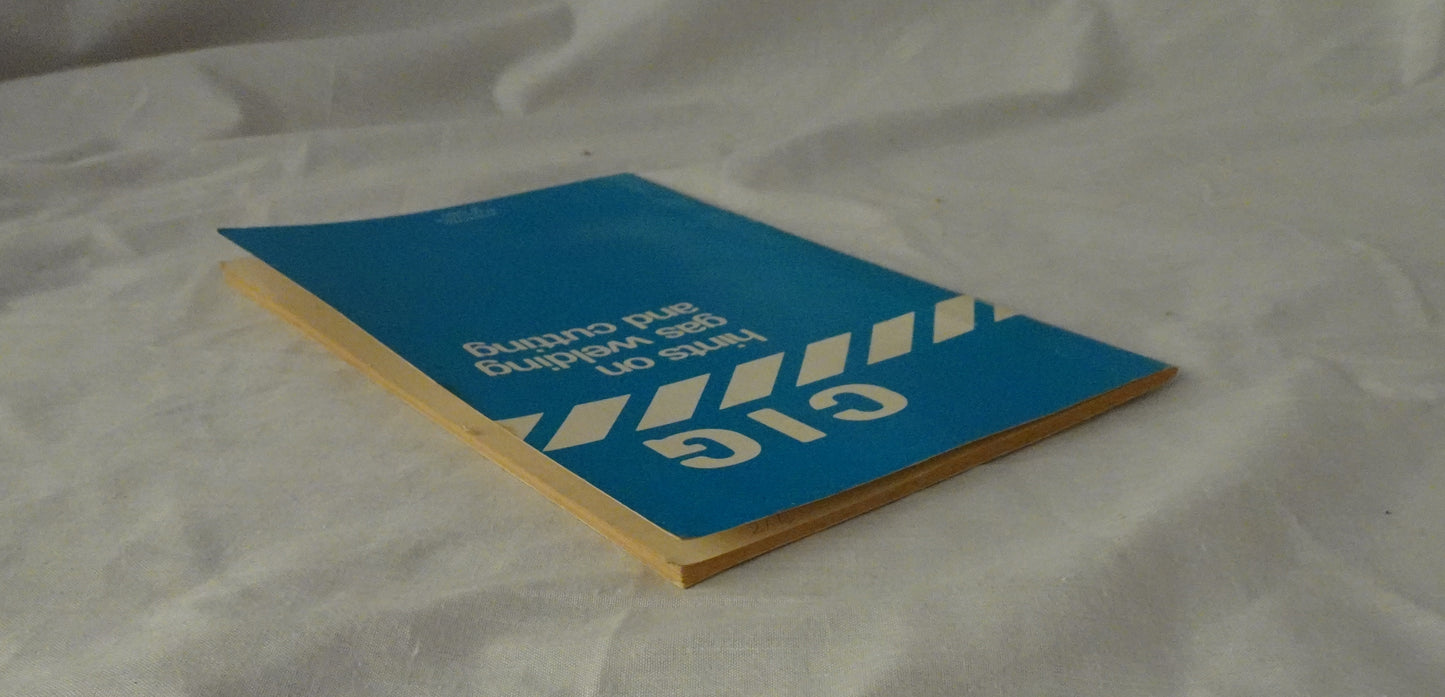 CIG Hints on gas welding and cutting