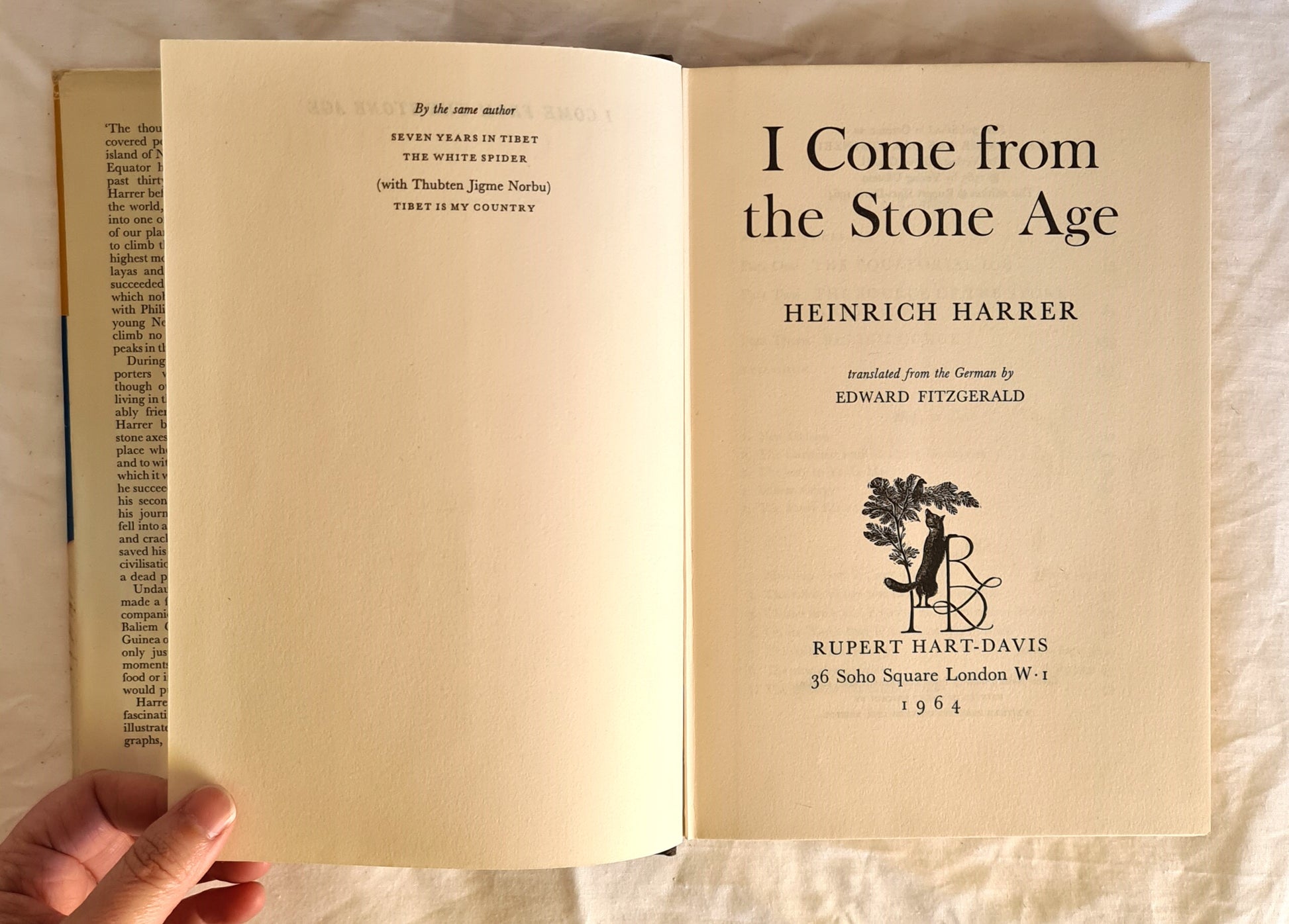 I Come From the Stone Age  by Henrich Harrer  Translated by Edward Fitzgerald