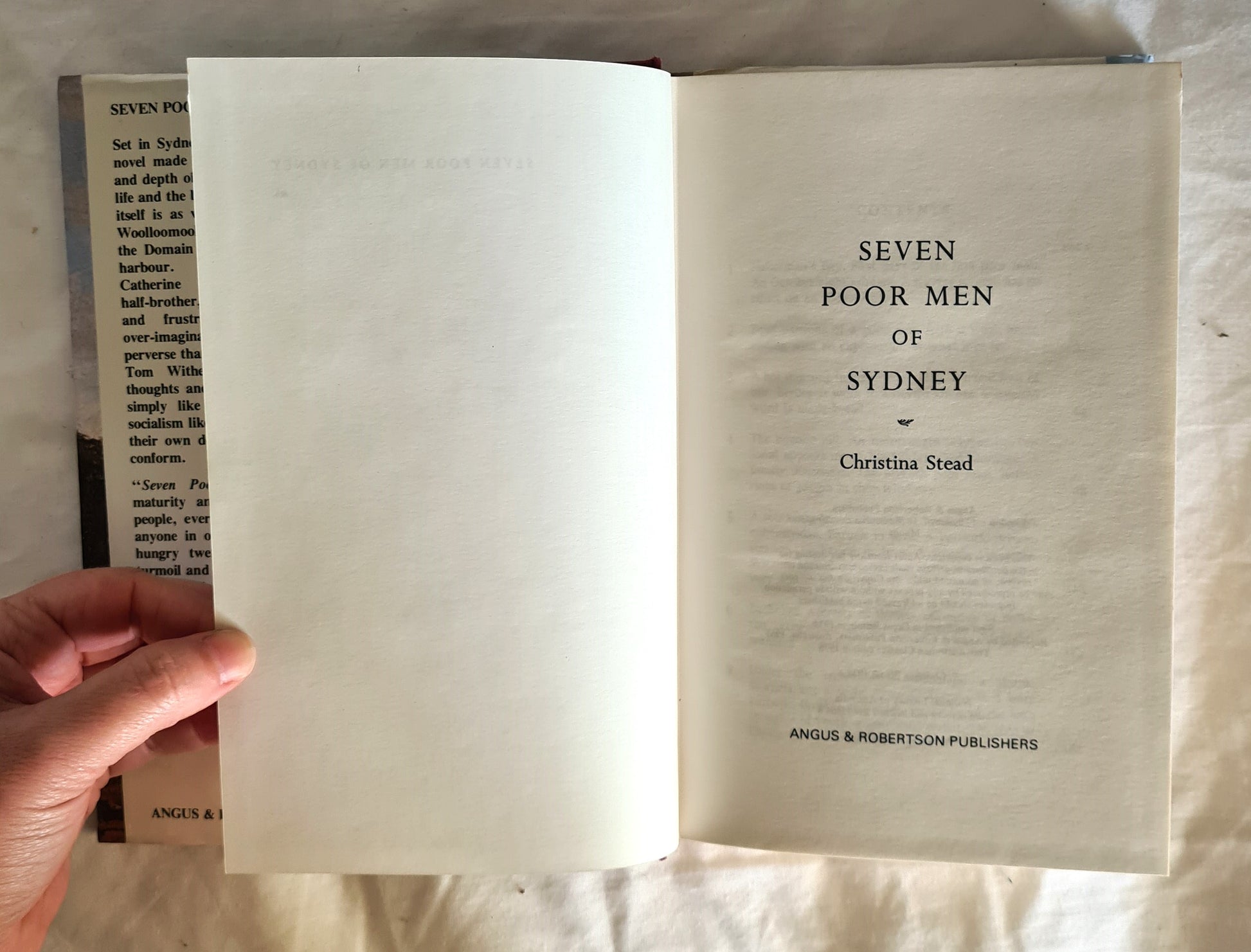 Seven Poor Men of Sydney  by Christina Stead  Australian Classics