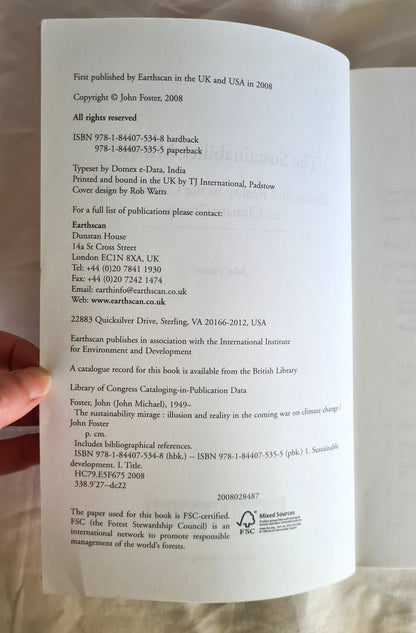 The Sustainability Mirage by John Foster
