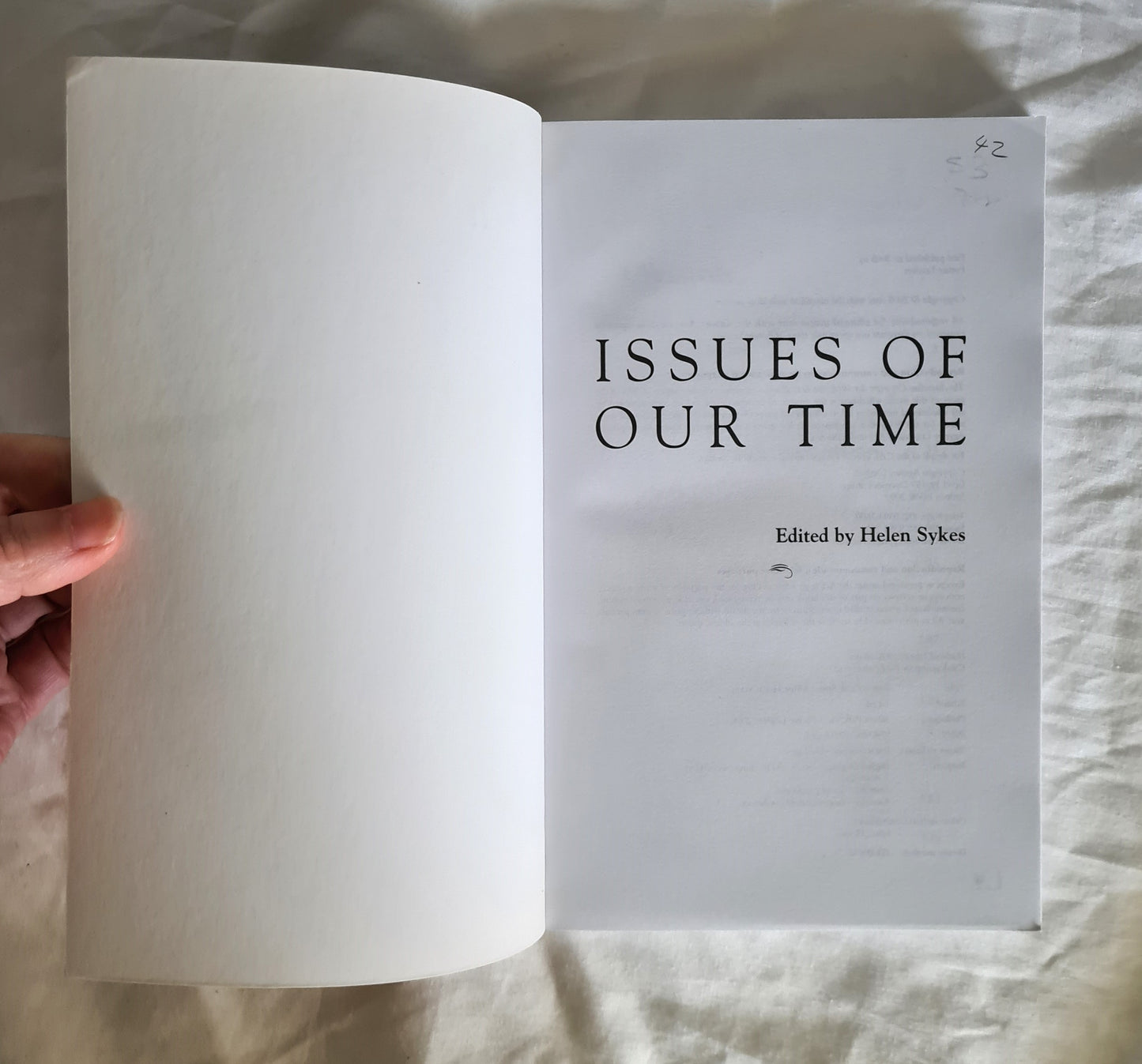 Issues of Our Time by Helen Sykes
