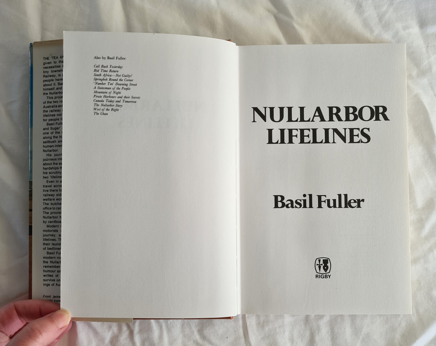 Nullarbor Lifelines by Basil Fuller