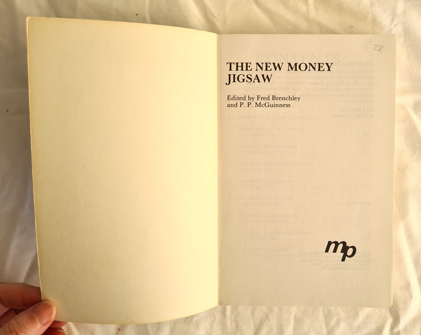 The New Money Jigsaw by Fred Brenchley and P. P. McGuinness