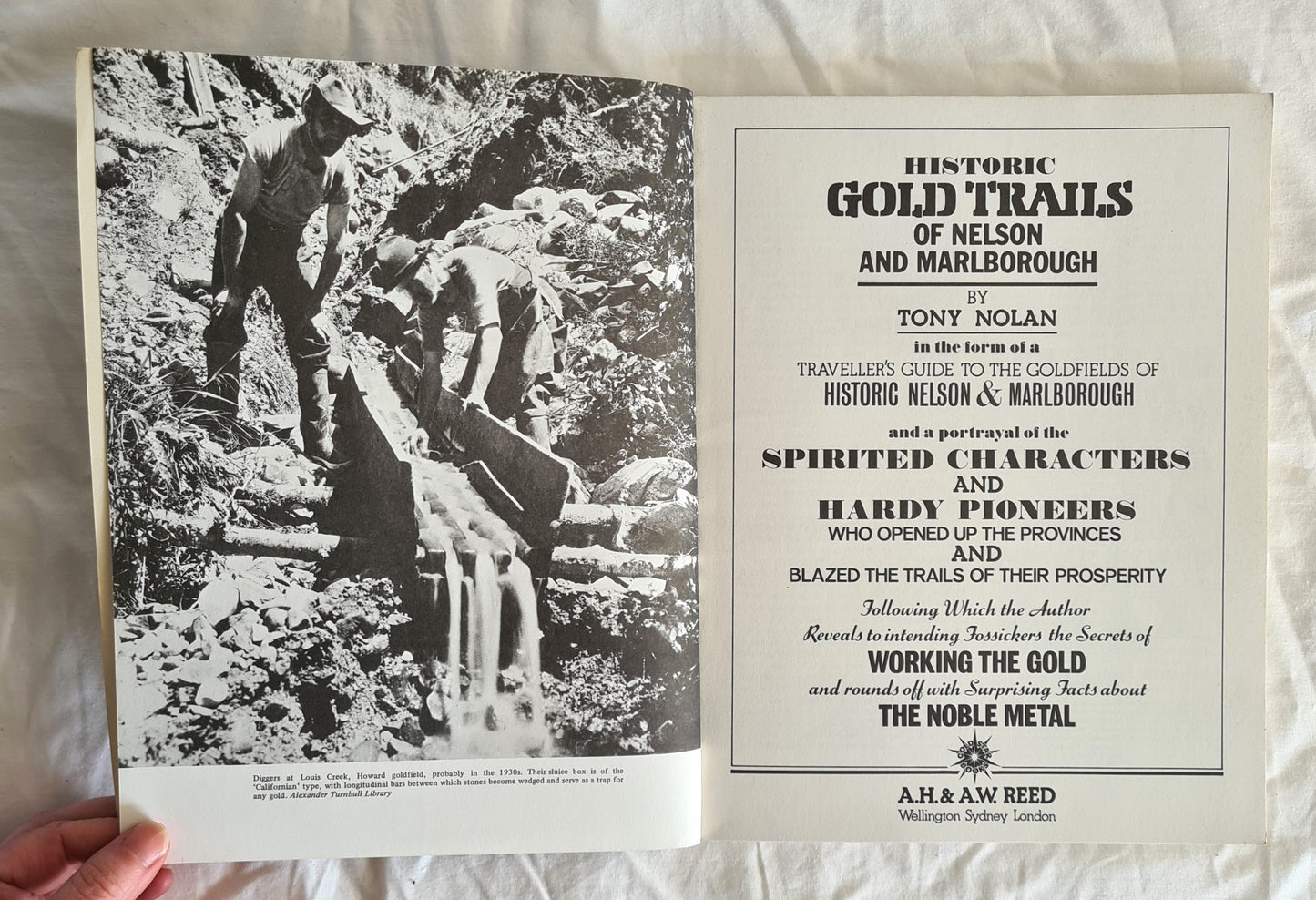 Historic Gold Trails of Nelson and Marlborough by Tony Nolan