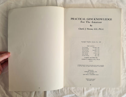 Practical Gem Knowledge for the Amateur by Charles J. Parsons