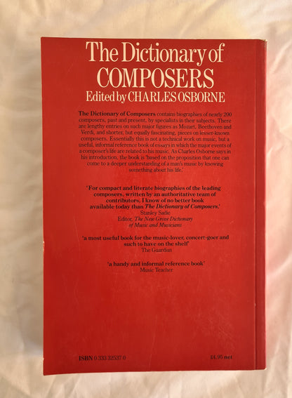 The Dictionary of Composers by Charles Osborne