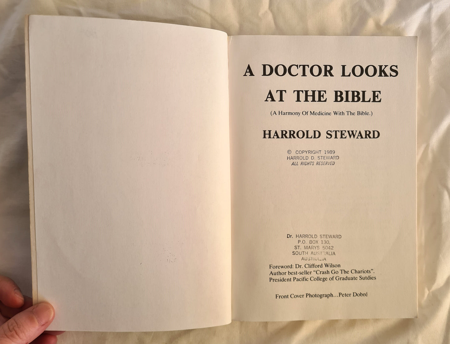 A Doctor Looks At The Bible by Harrold Steward