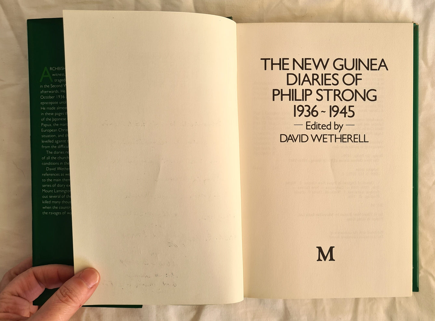 The New Guinea Diaries of Philip Strong 1936-1945 by David Wetherell