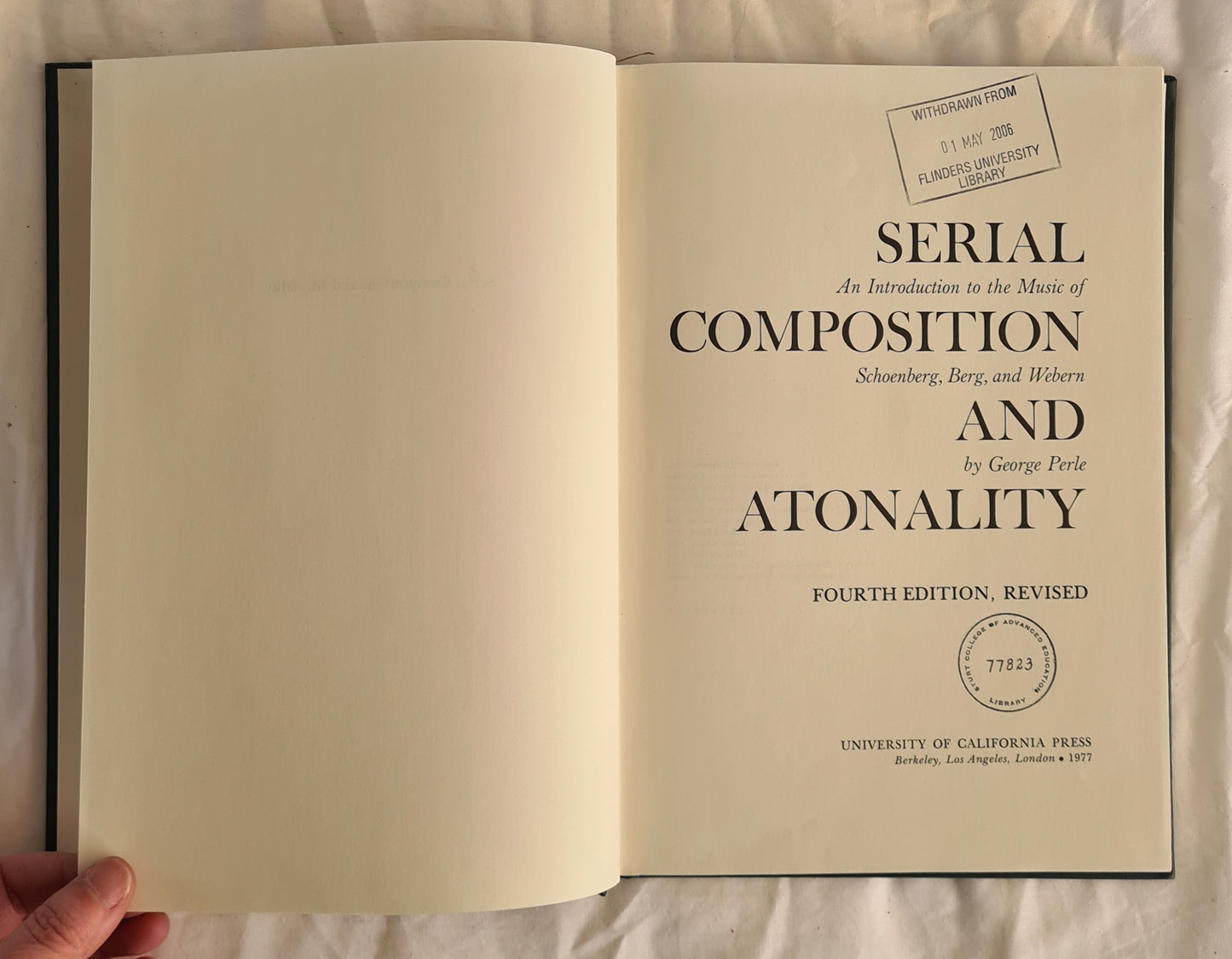 Serial Composition and Atonality by George Perle