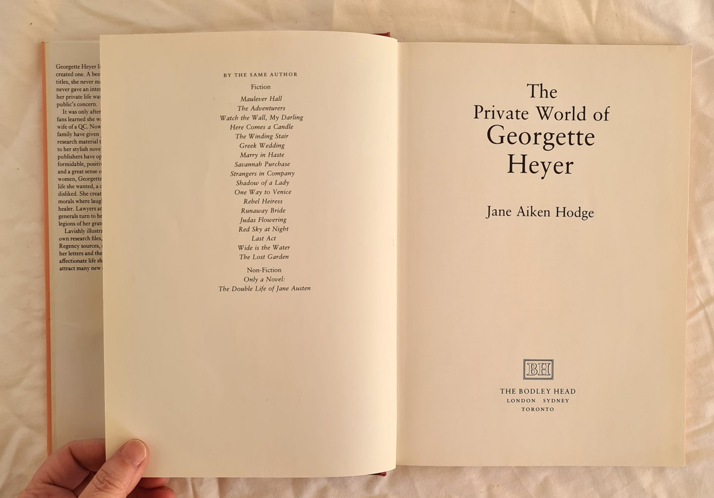 The Private World of Georgette Heyer by Jane Aiken Hodge