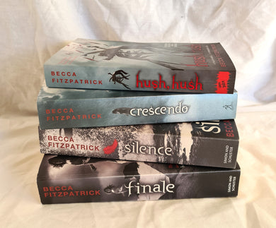 Hush Hush Series  Complete Quartet  by Becca Fitzpatrick  4X separate books: Hush Hush, Crescendo, Silence, Finale