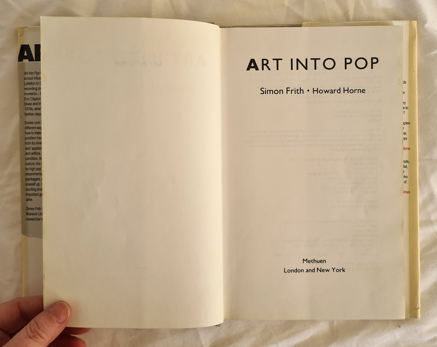 Art Into Pop by Simon Frith and Howard Horne