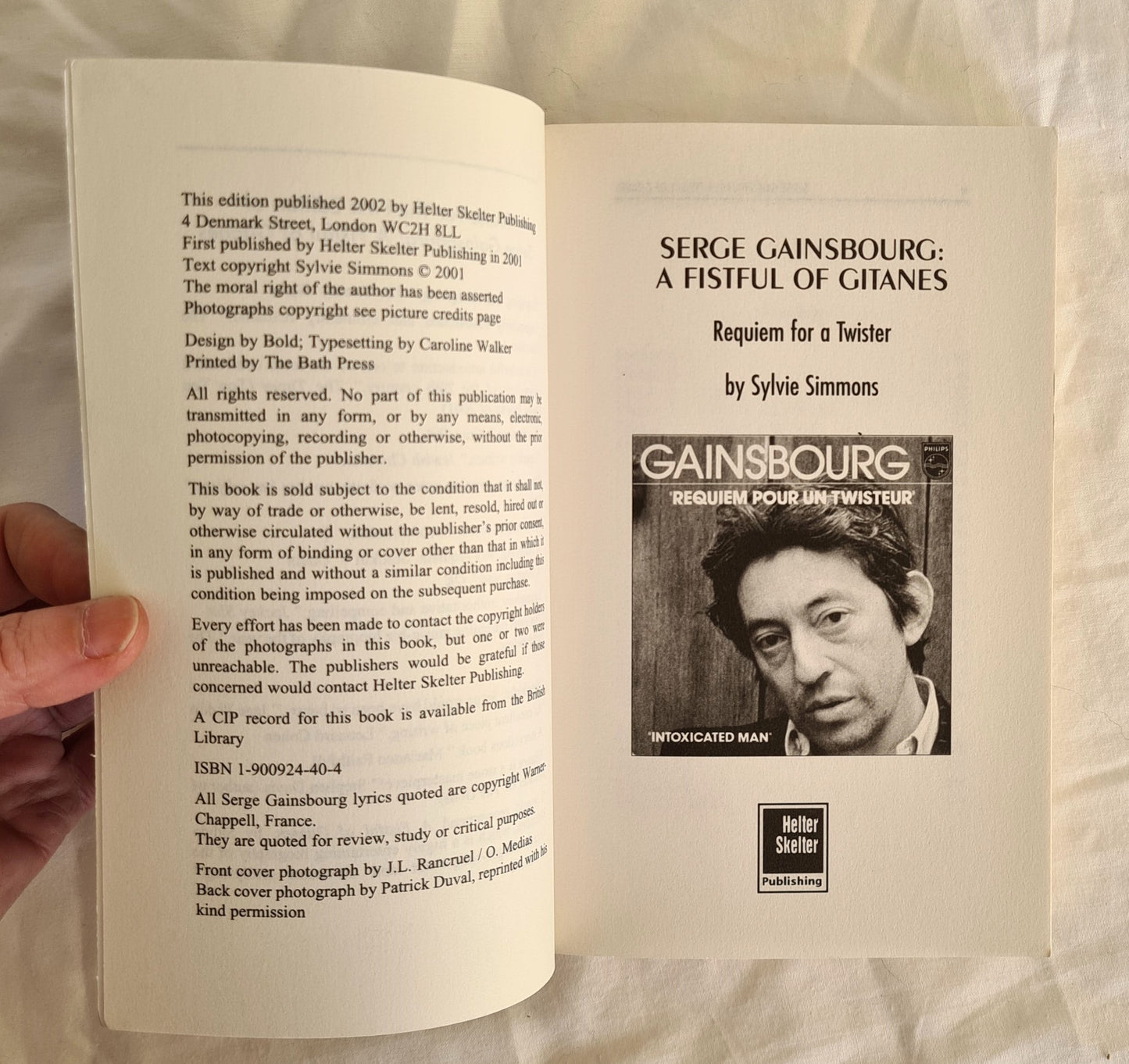 Serge Gainsbourg: A Fistful of Gitanes by Sylvie Simmons