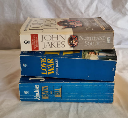 North and South Trilogy  by John Jakes  Complete Trilogy includes all three books, North and South, Love and War, Heaven and Hell