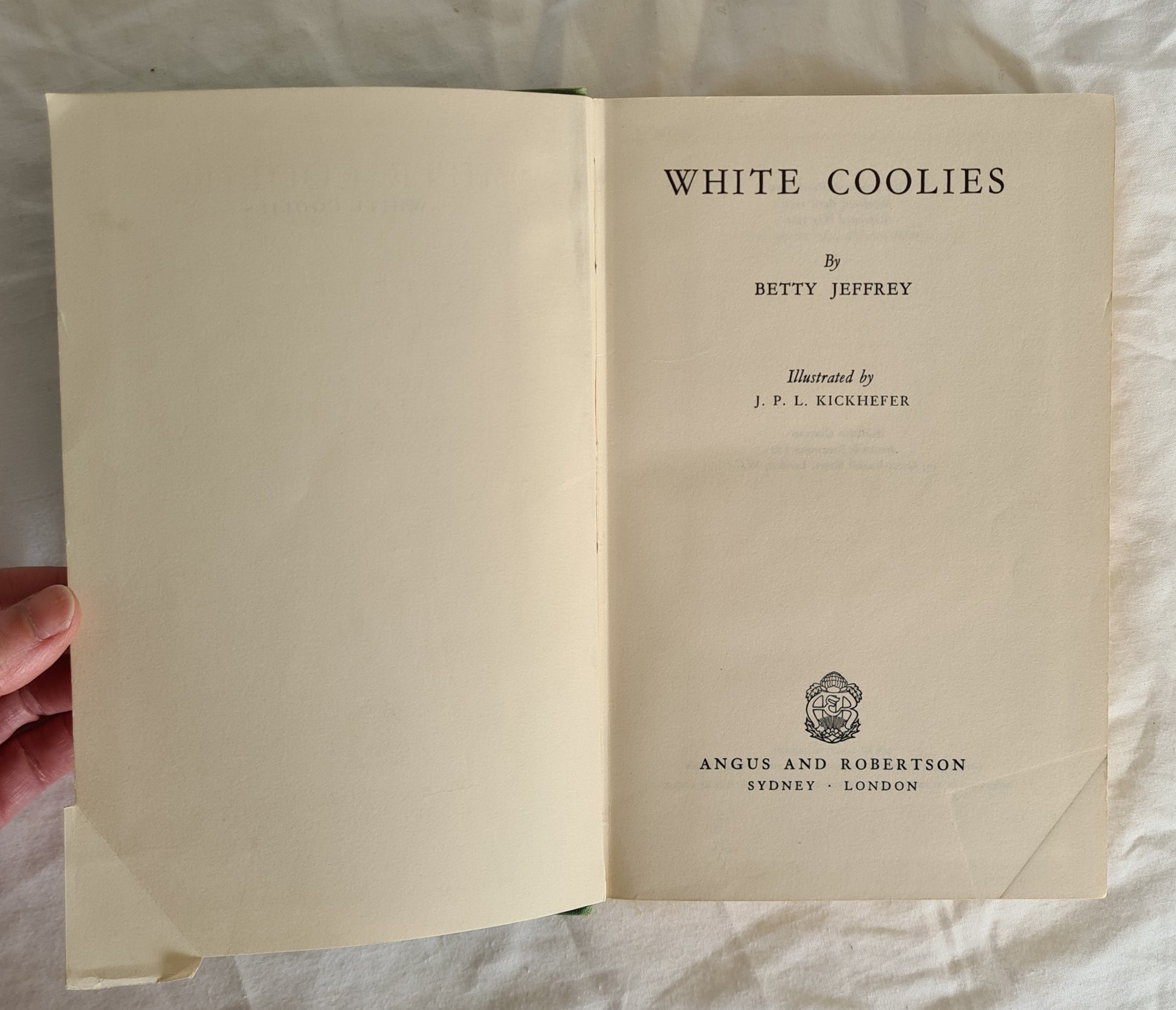 White Coolies by Betty Jeffrey (no jacket)