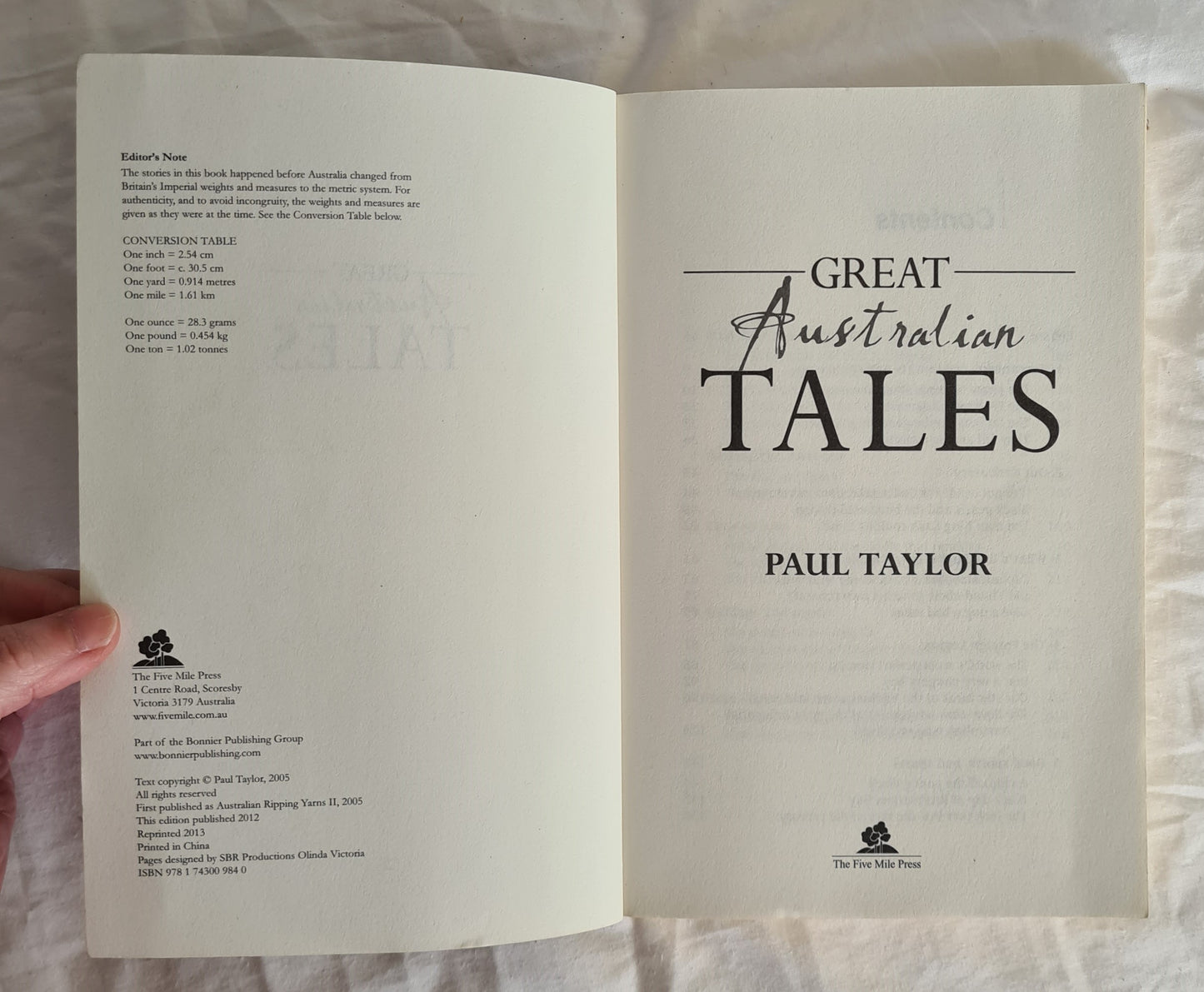 Great Australian Tales by Paul Taylor