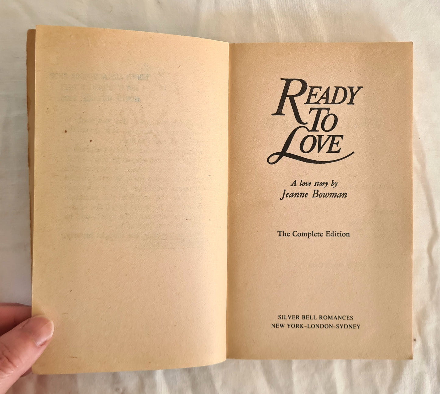 Ready To Love by Jeanne Bowman