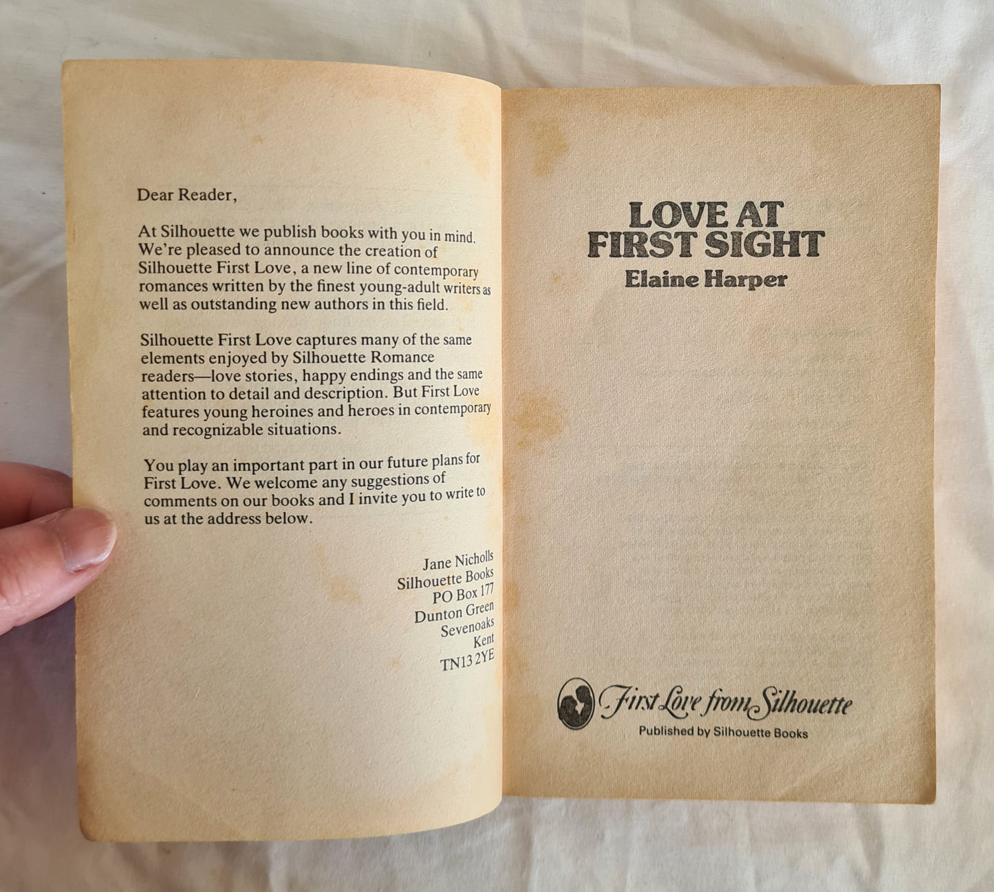 Love at First Sight by Elaine Harper