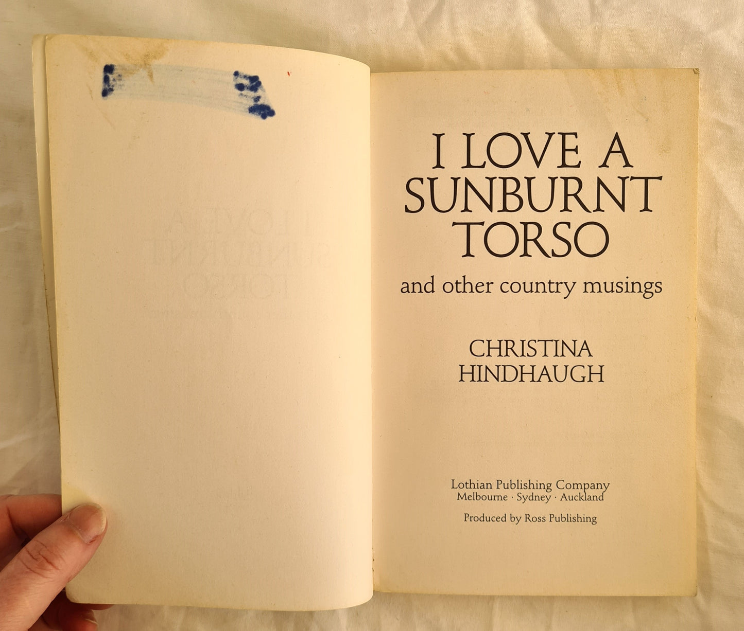 I Love A Sunburnt Torso by Christina Hindhaugh