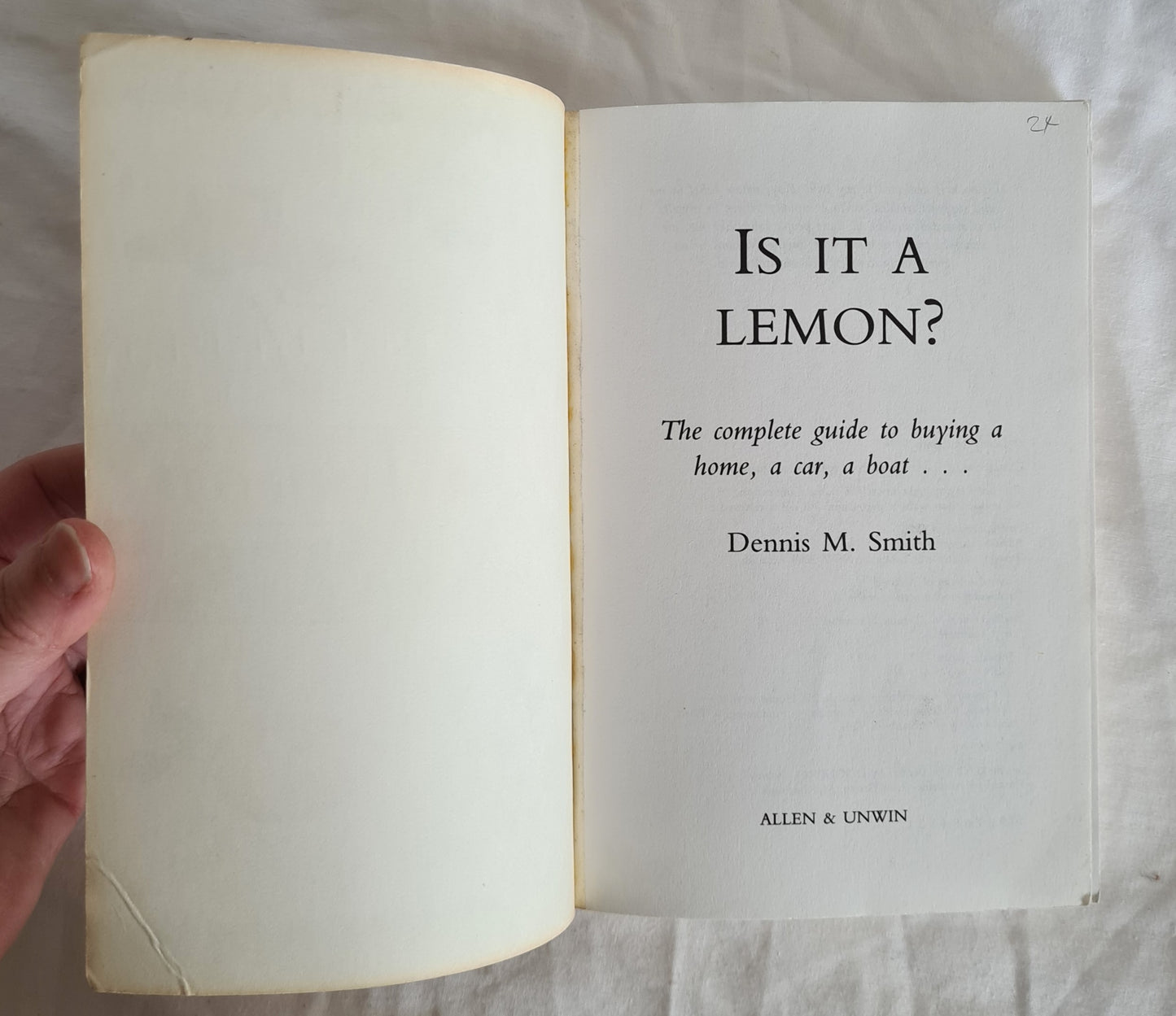 Is It A Lemon? by Dennis M. Smith