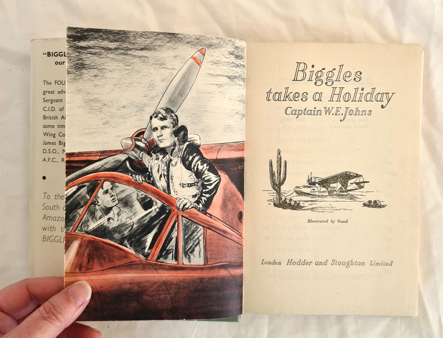 Biggles Takes a Holiday by Captain W. E. Johns (dj)