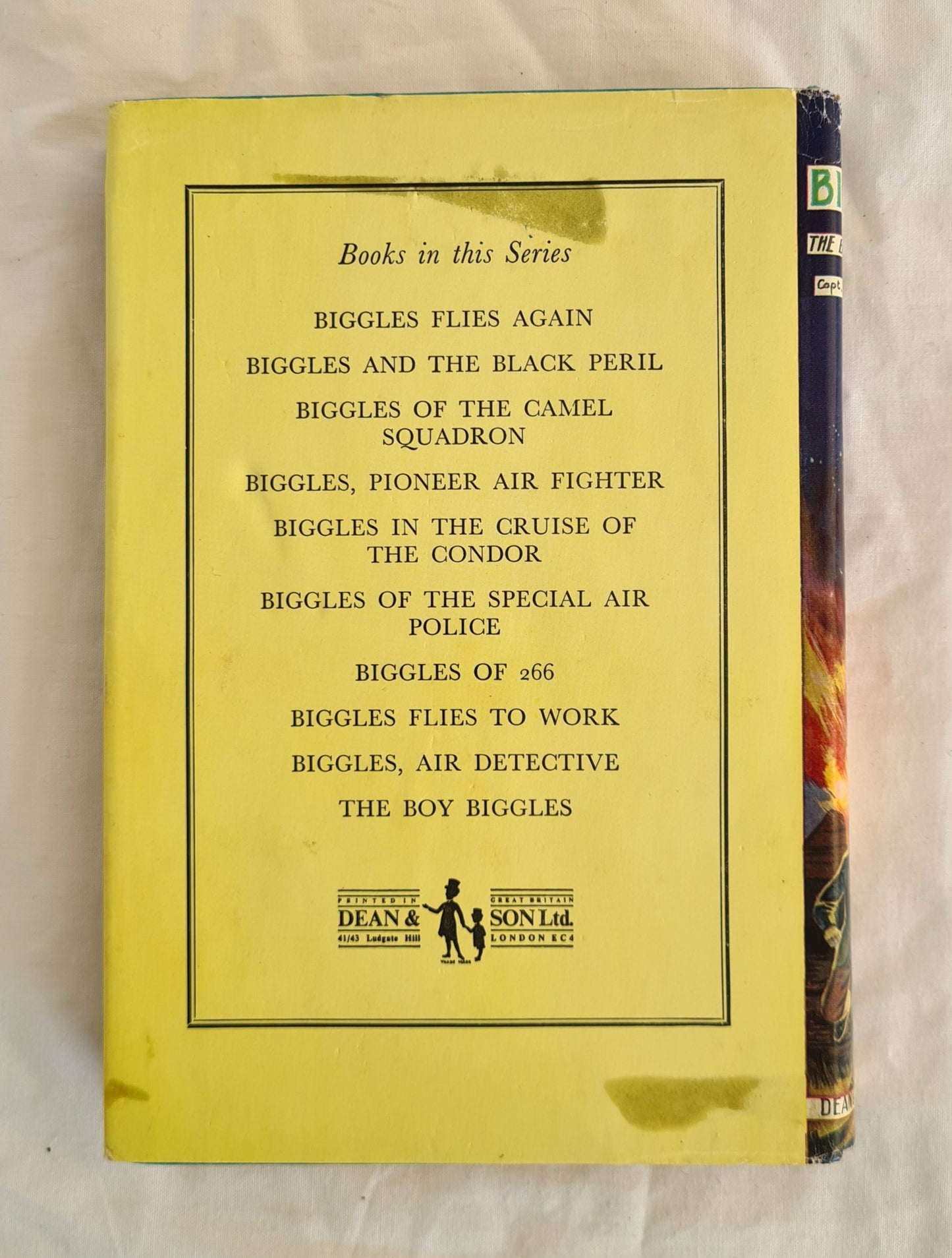 Biggles and the Black Peril by Captain W. E. Johns (dustjacket)