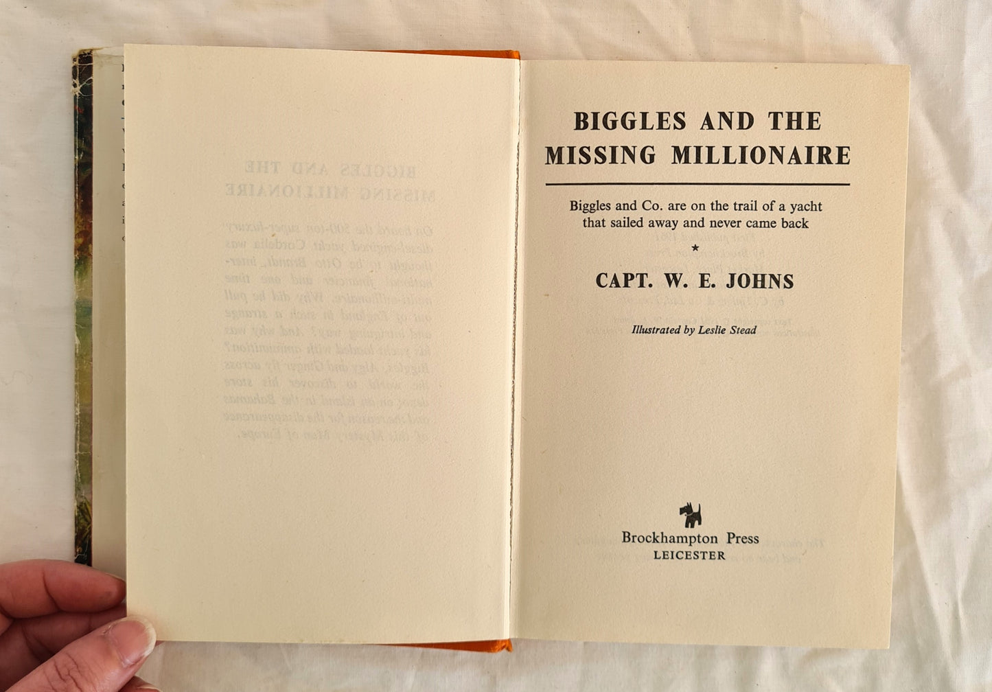 Biggles and the Missing Millionaire by Captain W. E. Johns