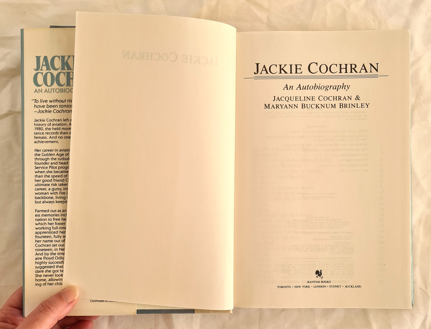 Jackie Cochran by Jacqueline Cochran and Maryann Bucknum Brinley