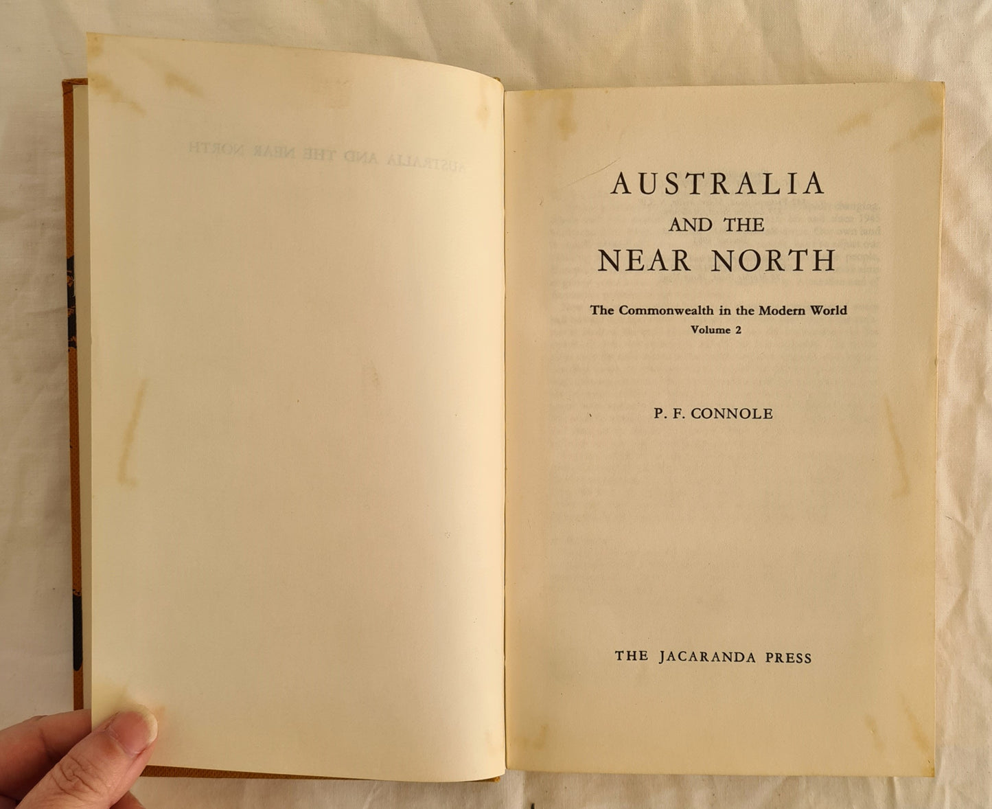 Australia and the Near North by P. F. Connole