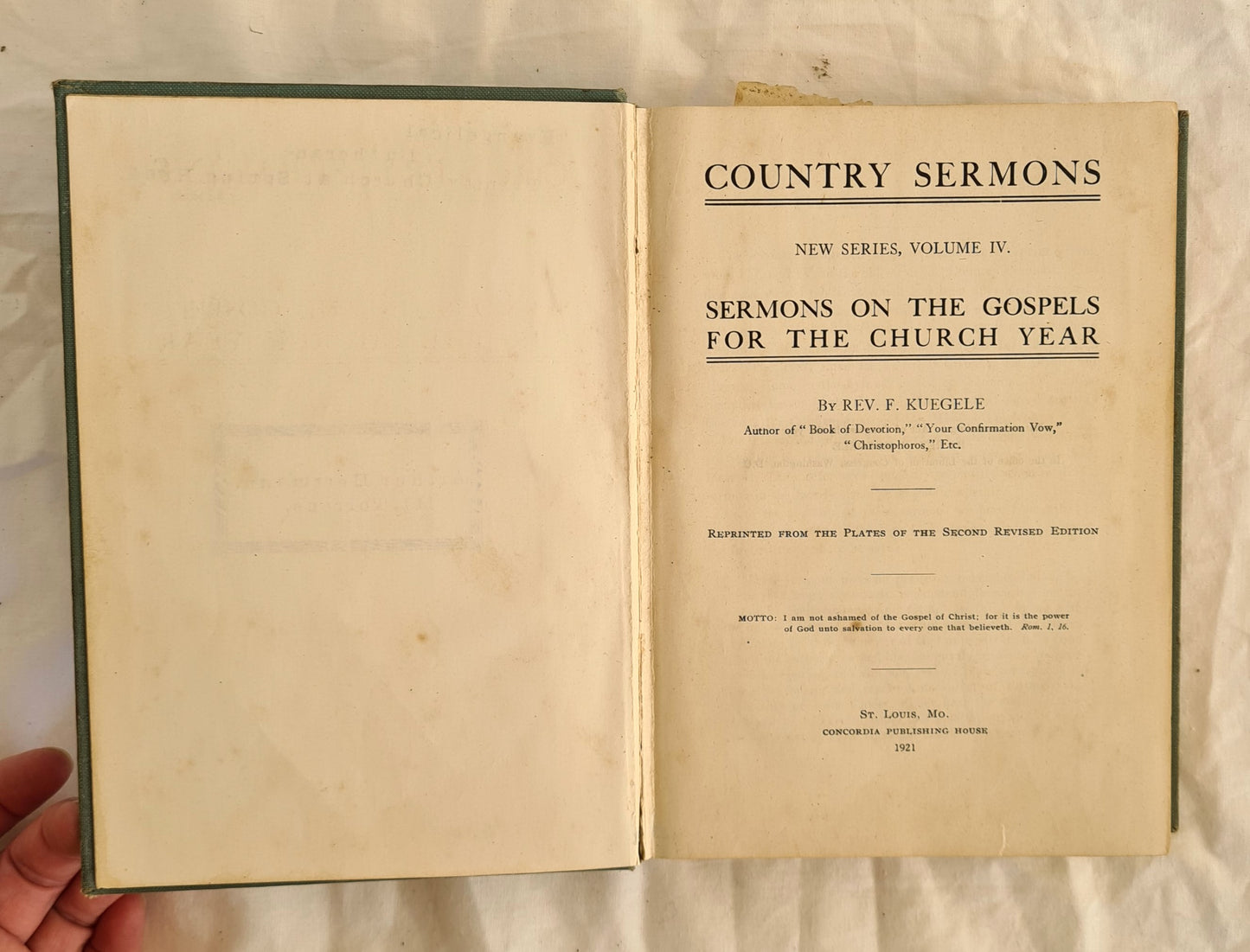 Country Sermons by Rev. F. Kuegele
