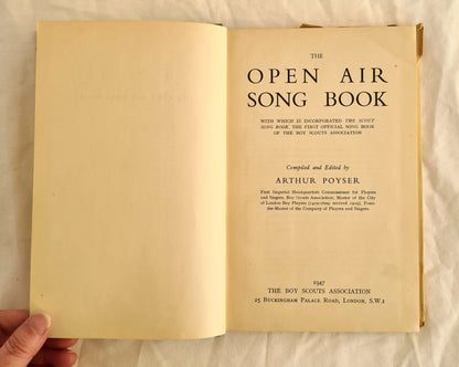 The Open Air Song Book by Arthur Poyser